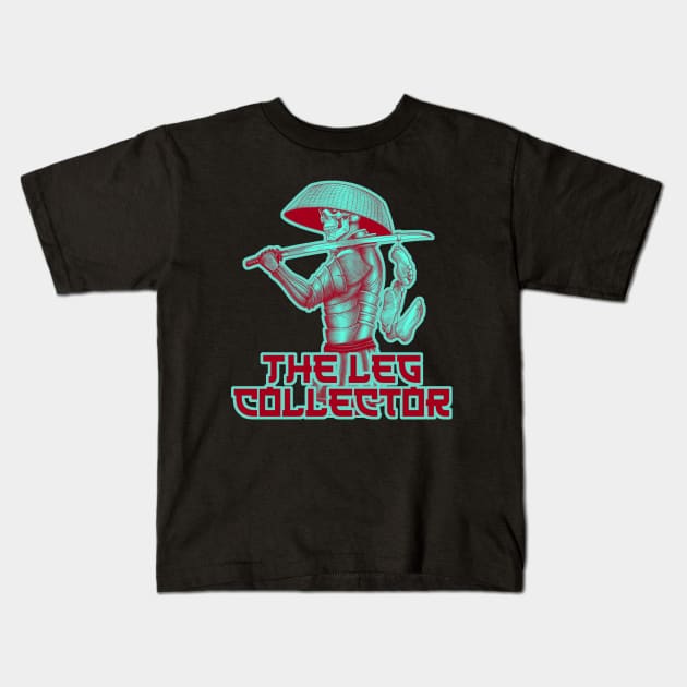 The Leg collector - Samurai skull Kids T-Shirt by undersideland